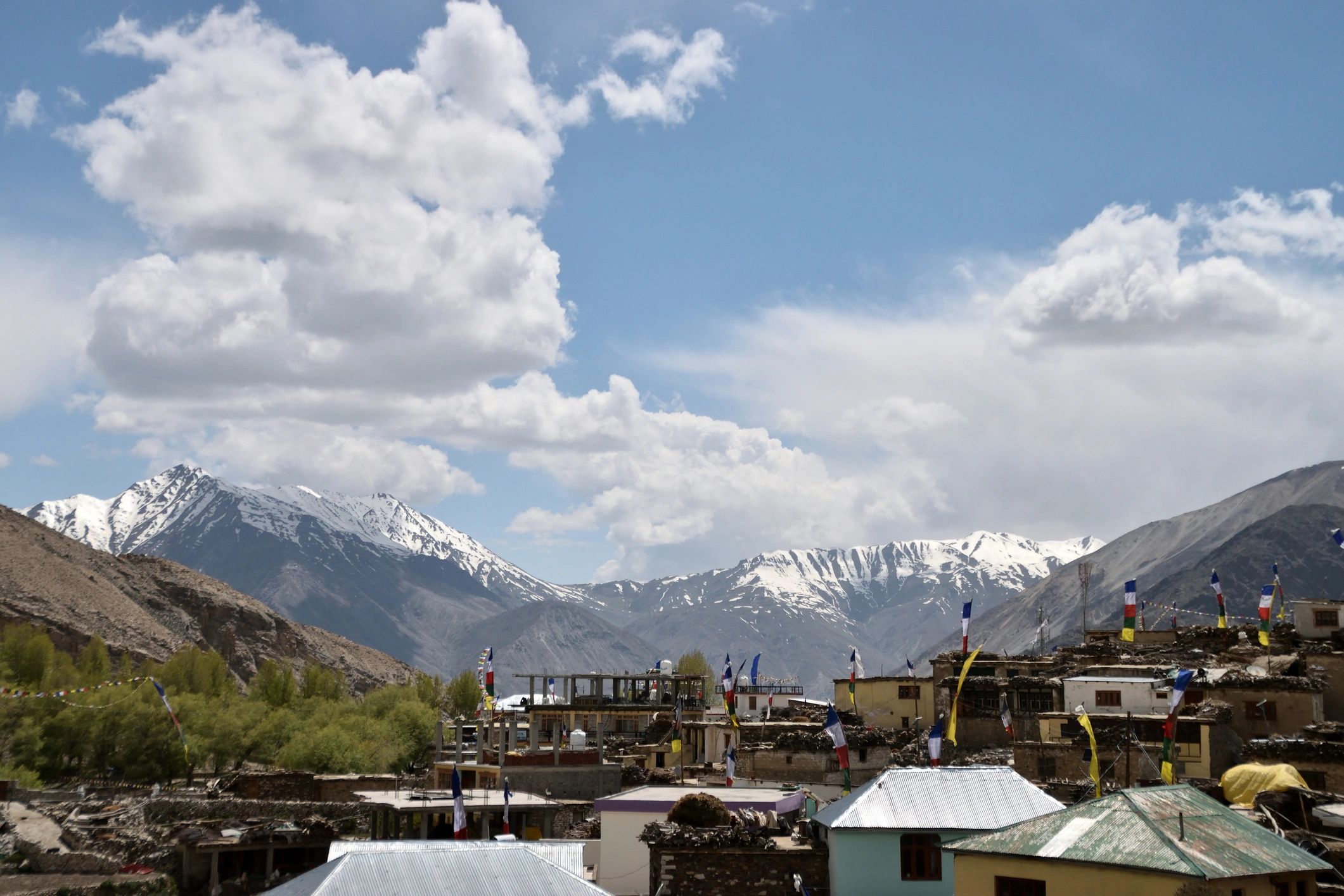 Himalayan valley view near the homestay